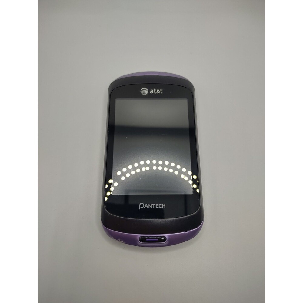 Pantech Swift P6020 Touch QWERTY Slide Purple Phone AT&T Lavender Frost